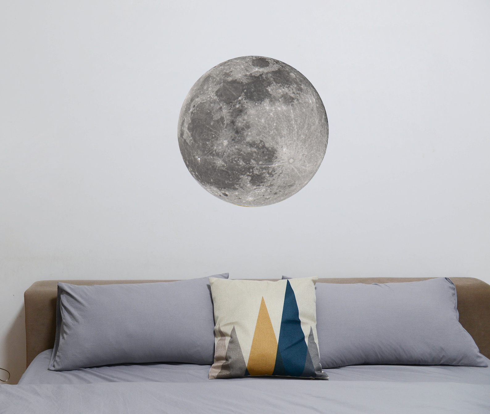 Moon Wall Decal. Watercolor Moon Decal Nursery. Real Photo Etsy