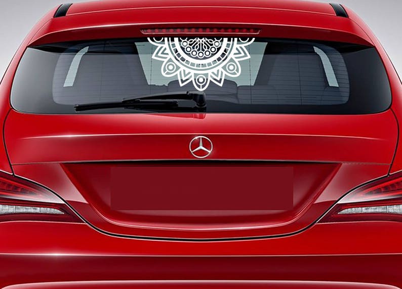 Download Half Mandala Car Decal Half Mandala Window Decals Boho | Etsy