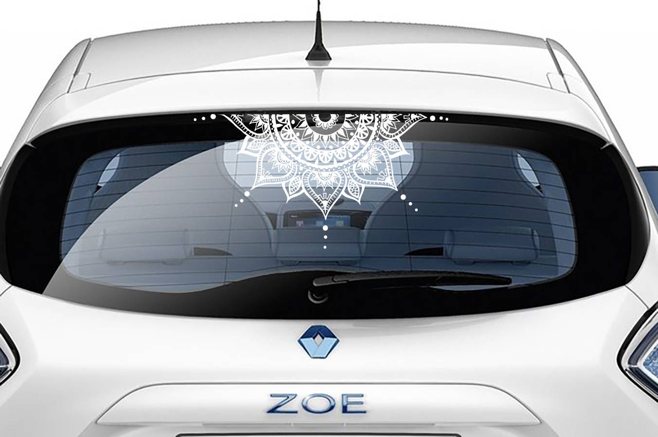 Mandala Car Decal Car Mandala Sticker Half Mandala Decal - Etsy