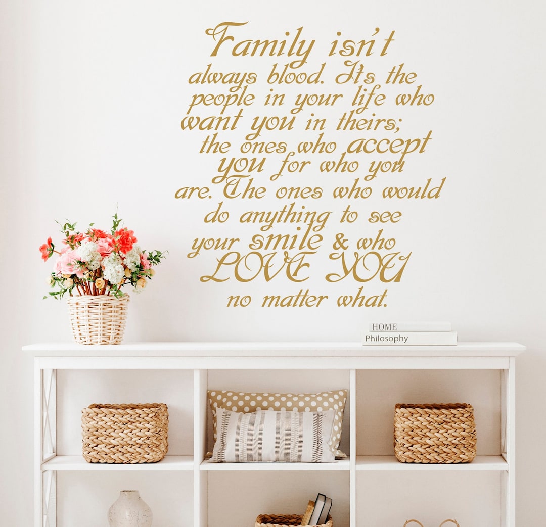 Wall Decal Quote Family. Family Love Decal. Family Vibe Vinyl Stickers. Home Bedroom Living Room
