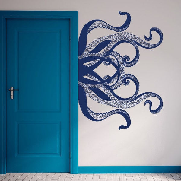 Octopus Wall Decal Etsy