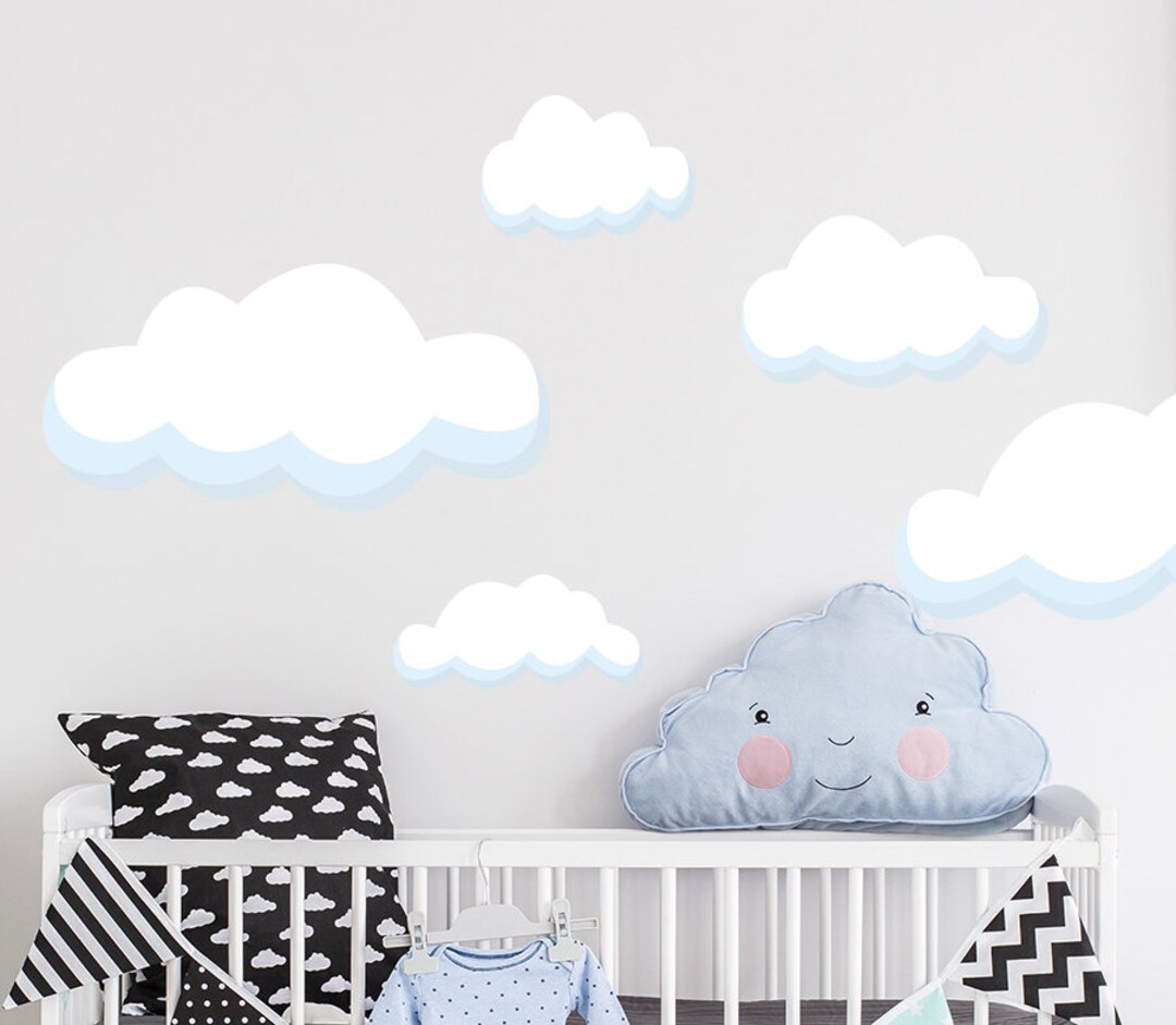 Clouds Nursery Wall Decal - Wall Decals for Kids - Boys Room Decor ...