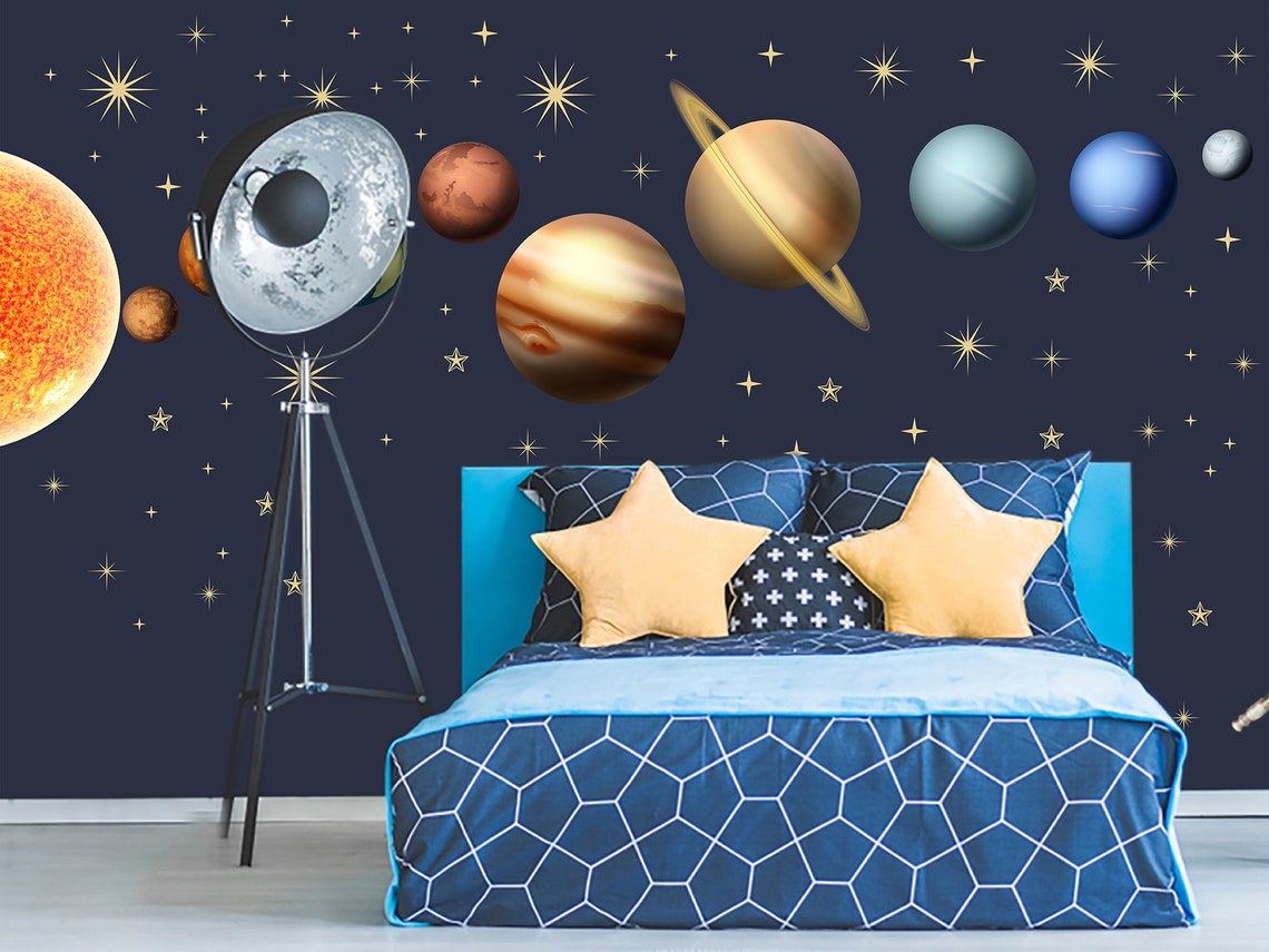 40 OFF Solar System Wall Decals Kids. Peel & Stick Etsy