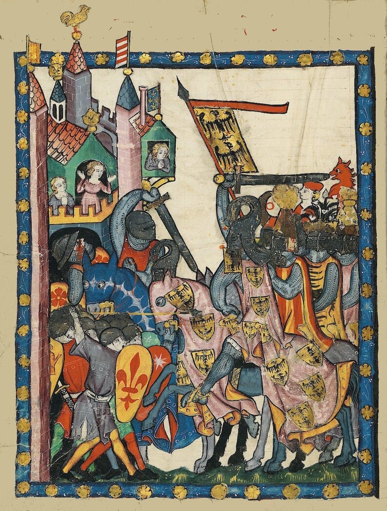 Codex Manesse Entièrement Doublé Médiévale