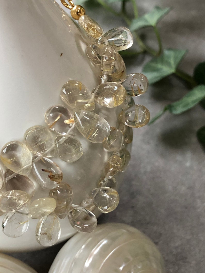 Bracelet in ruler quartz clear with silver gold plated