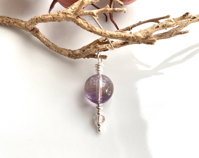 Pendant made of ametrine AA and silver sterling, small gift made of healing stones, yoga jewelry, gift for jewelry enthusiasts