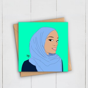 de voeux pour femme musulmane | Hijab | Foulard | Portrait beauté | Anniversaire | Célébration
