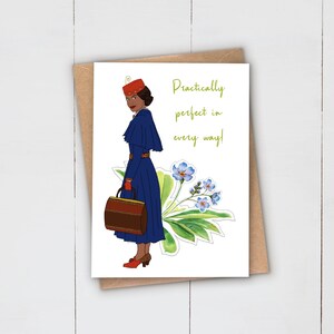 mama | Tante | Oma | Zus | Docent | Wenskaart | ZWARTE Kunst | Afro-Afrikaans Caribisch gebied | Zwarte meisjesmagie | Mary Poppins | Bedankt