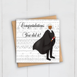 Avocat | Diplôme NOIR Excellence | carte de voeux | Célébration | Afro Africain Antillais | Droit | Motivation | Bonne chance | Examens