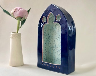 Shrines, Reliquaries, Ceramic Shrines, Ceramic Displays, Ceramic Houses, Spiritual Shrines, Wall Art