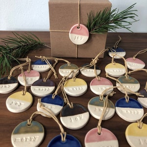 Christmas Ornaments, Ceramic Ornaments, Ceramic Gift Tags