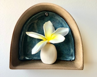 Wall Niche, Wall Candy, Ceramic Cabinets, Ceramic Shelves, Curio Displays, Curio Cabinets, Spiritual Displays, Found Objects