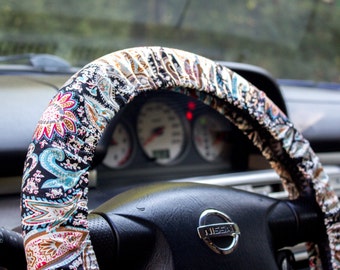 Steering wheel cover – steer cover – car decor, accessories – automobile gift, car gift