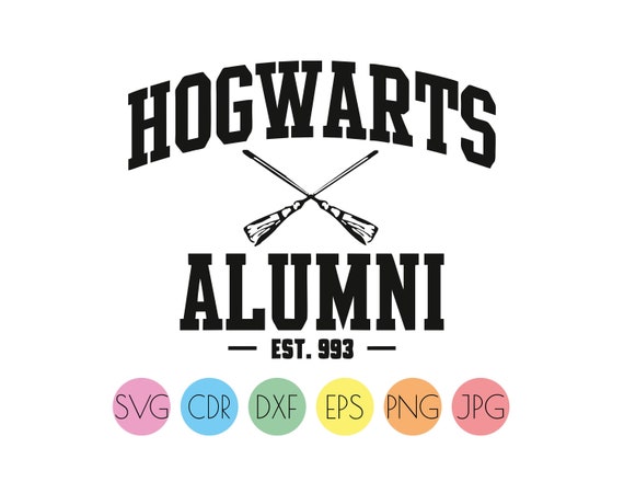 Hogwarts Alumni Svg Clipart Harry Potter Svg Cut File Etsy