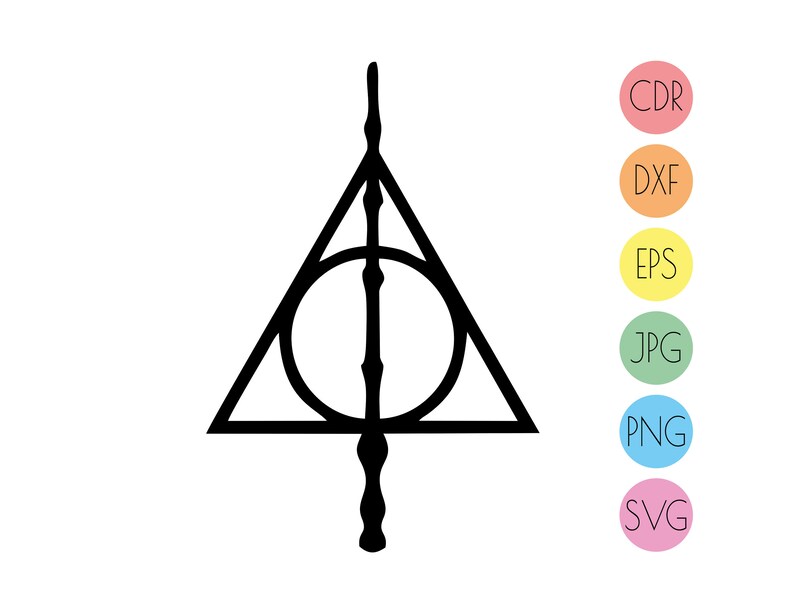 Download Deathly Hallows svg cut file instant download Harry Potter ...