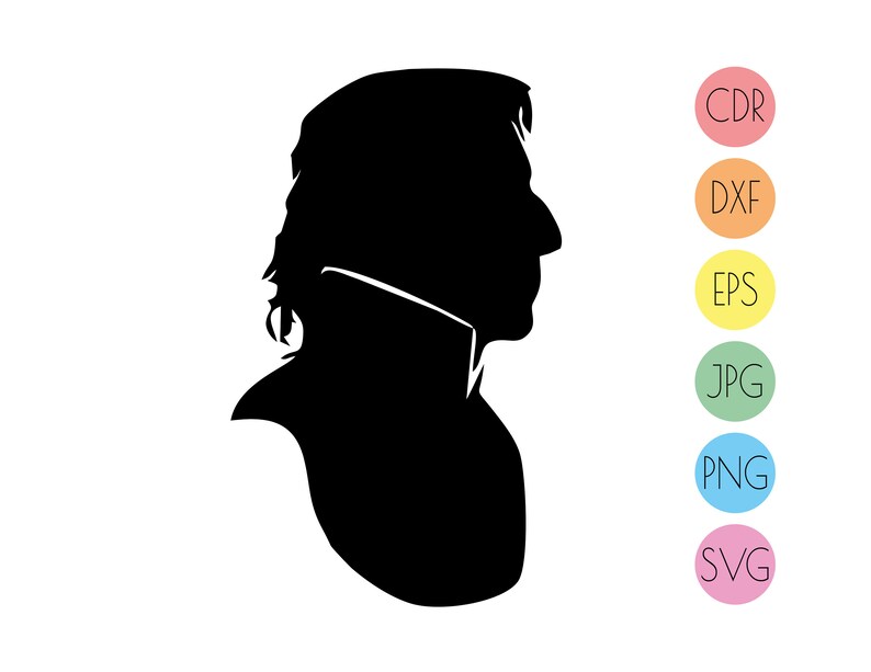 Download Professor Severus Snape silhouette Harry Potter svg cut ...