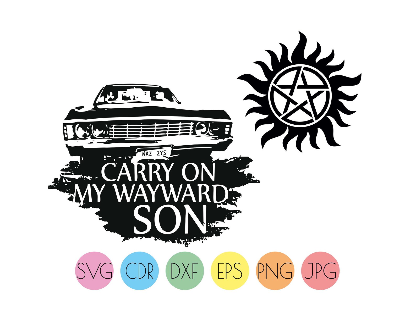 Download Carry on my wayward son svg cut file instant download | Etsy
