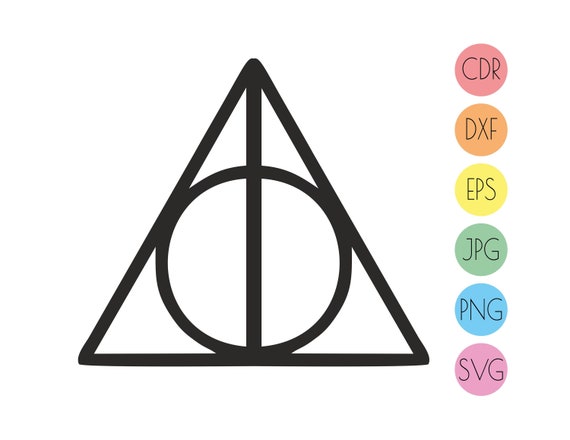 Download Deathly Hallows svg cut file instant download Harry Potter ...
