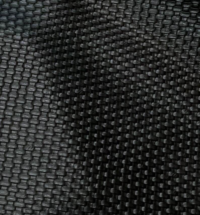 Basket Weave Leather Woven Vinyl Black Faux Cersei Image 0