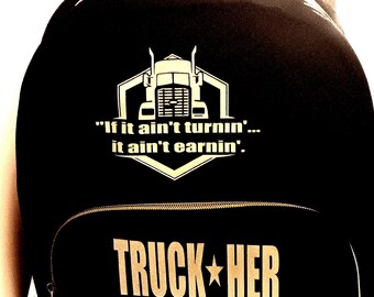 Mini Canvas Backpack: Black Travel Tote Bag with Gold Zippers