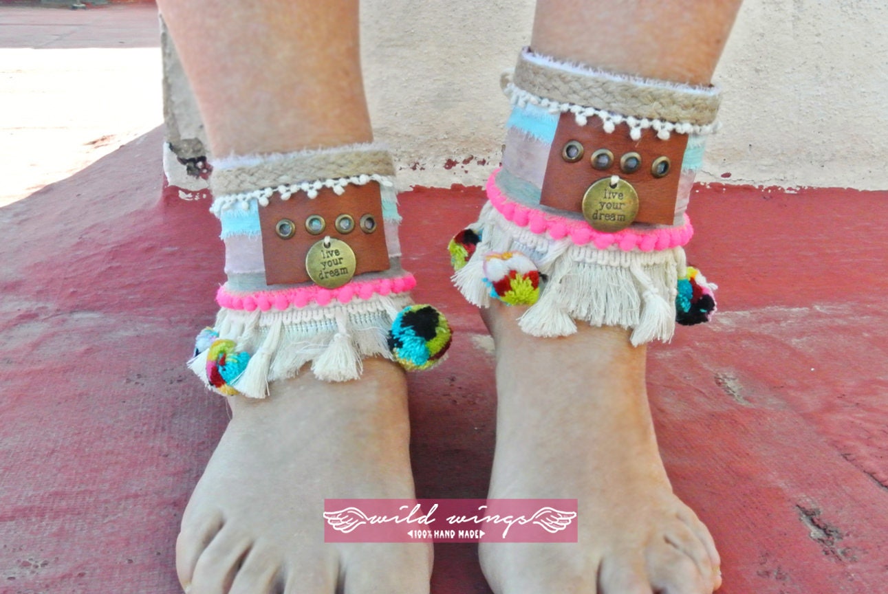 Hippie Boho Ankle Cuffs,ankle Bracelet,ankle Bracelet Boho