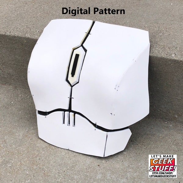 Digital Pattern: Female Bo-Katan Mandalorian Armor Mando Chest Piece for EVA foam.  Free Video Tutorial!