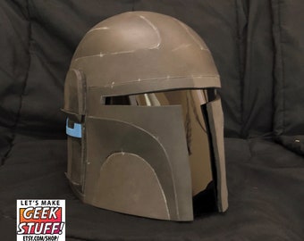 Pattern: Boba Fett / Mandalorian Style Helmet Advanced Template for EVA Foam - Updated with step-by-step instructions and video!
