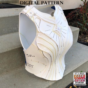 Elven Queen Chest Armor : Digital pattern for EVA Foam and instructional videos!