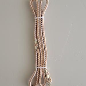 Macrame Dog Leash ~ Pet Leash ~ Handmade ~ Yellow