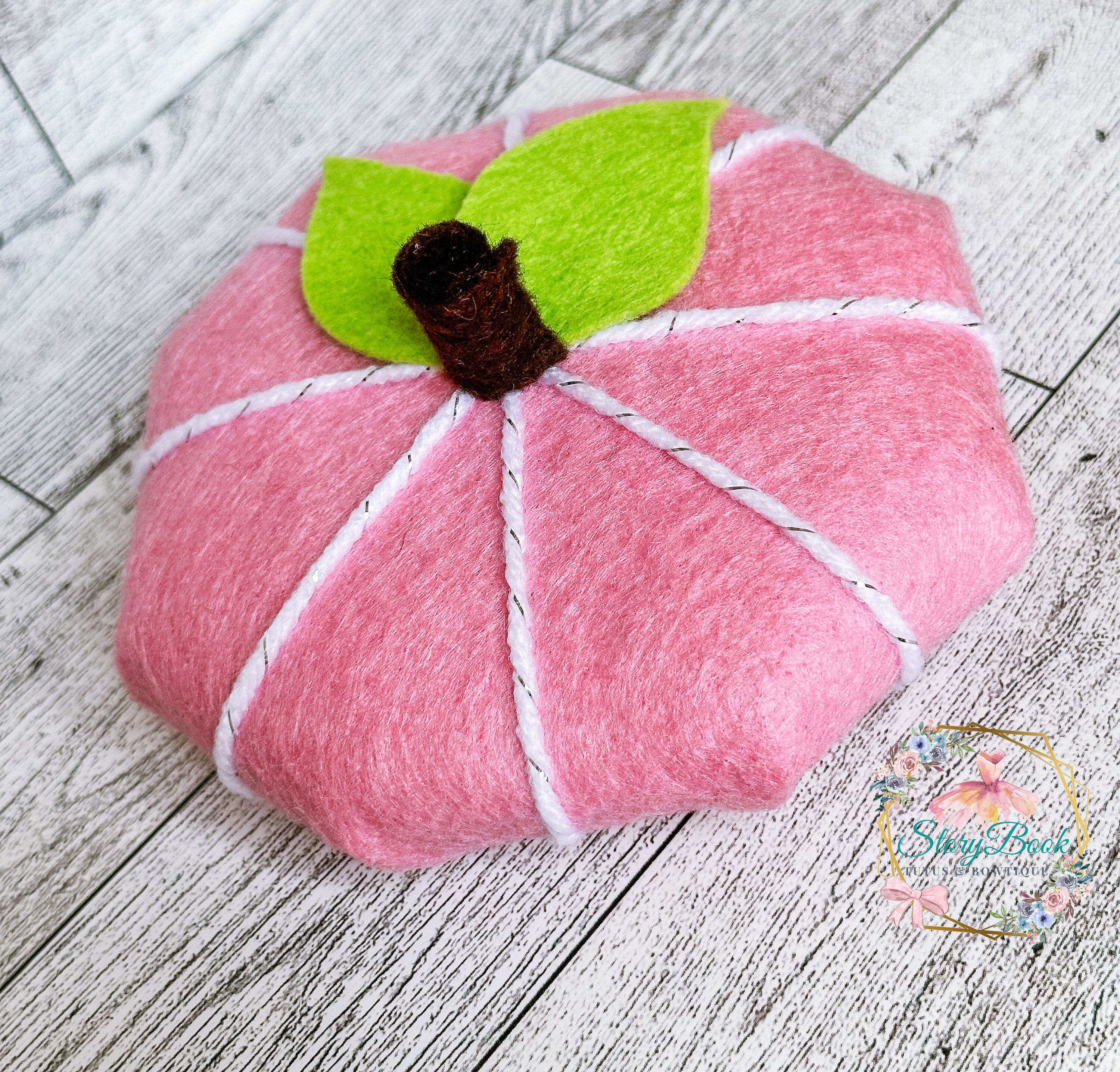 Shades of pink Halloween pumpkin headband Pink Pumpkin Headband - Etsy main image 2