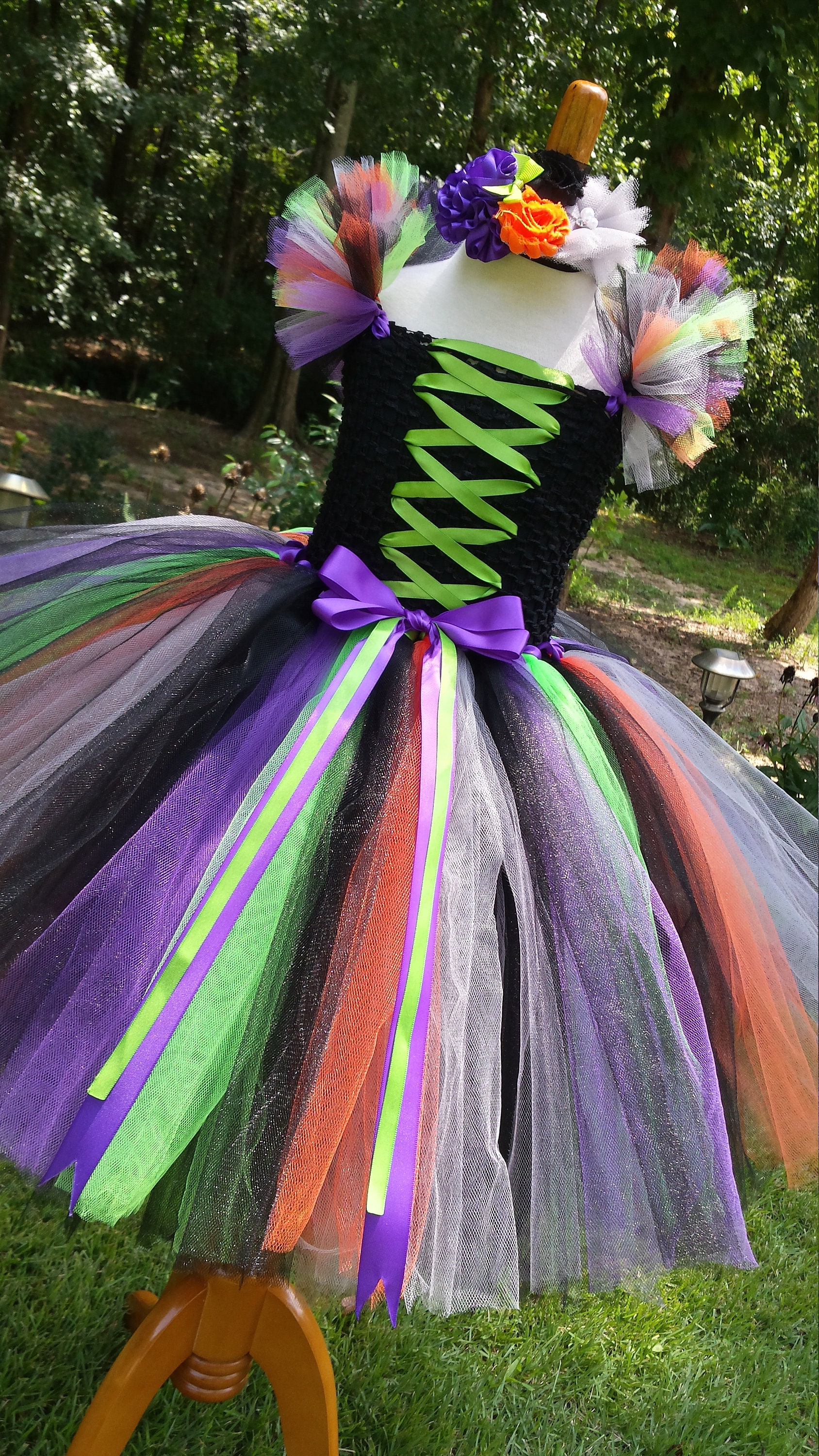 Witch Pin Up Dress Tutu Costume main image 1