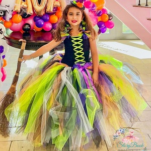 Wicked Witch Tutu Dress, Witch Tutu Dress, Witch Tutu, Witch Costume, Girls Halloween Costume, Evil Witch Costume, Witch Dress, Witch