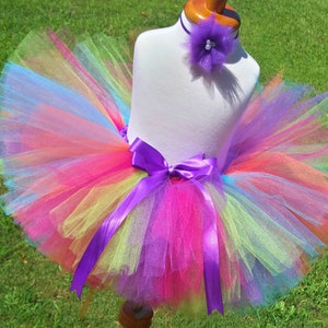 Tropical Birthday Tutu-Rainbow Tutu Dress-Newborn Tutu-Baby Tutu-Toddler Tutu-Girls Tutu-Girls Tutu Skirt-Party Dress-Adult Rainbow Tutu