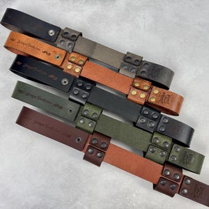 Leather Holster for Large 13” Clack Fan available in Jet Black, Antique Brown, Charcoal Gray, Army Green and Chocolate Brown image 6