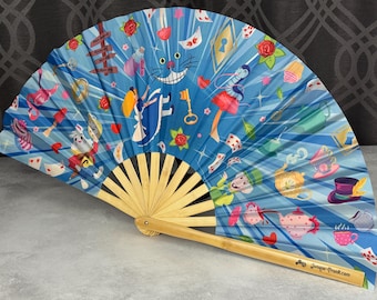 Wonderland, Down the Rabbit Hole, Clack Fan Designed by Tara and Manufactured in a Small Limited Edition Batch