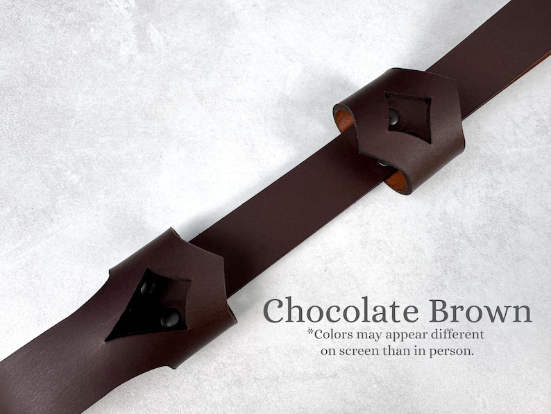 Leather Holster for Large 13” Clack Fan available in Jet Black, Antique Brown, Charcoal Gray, Army Green and Chocolate Brown Chocolate Brown