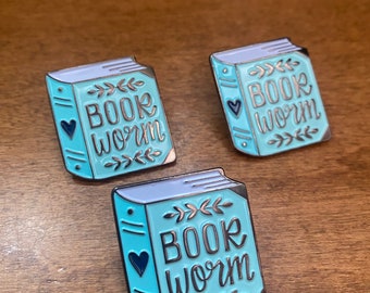 Book Worm ~ Enamel Pin