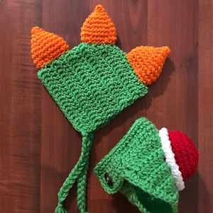 Yoshi inspired outfit, Yoshi, newborn, 0-3mo, Dino, Mario, Nintendo, green outfit