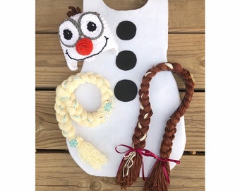 Olaf inspired Hat, Snowman Hat, Olaf costume, Halloween costume, princess dress up, princess hair, winter hat, first birthday outfit, frosty