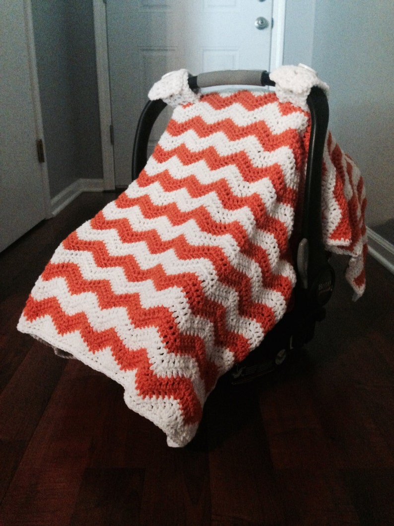 Infant Car Seat Cover Chevron Carseat Baby Cover Etsy