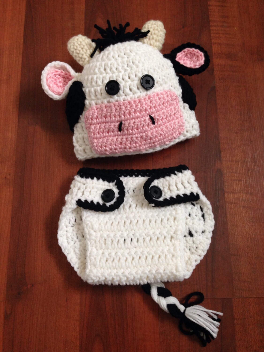 Diaper Cover Cow Outfit Crochet Cow Cow 