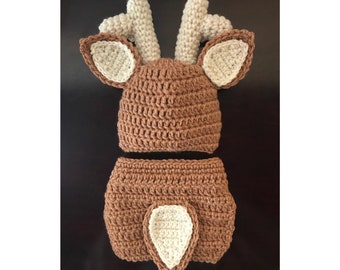 Deer outfit, hunting outfit, newborn photo shoot, baby shower gift, newborn pictures, hunting outfit for baby, Santa’s reindeer outfit