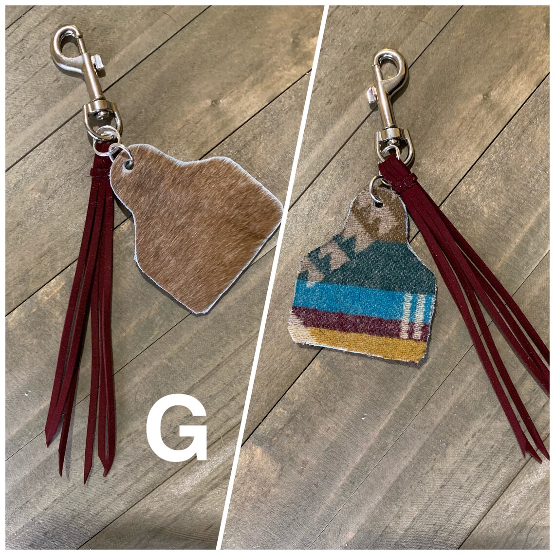 Ear Tag Keychain Etsy