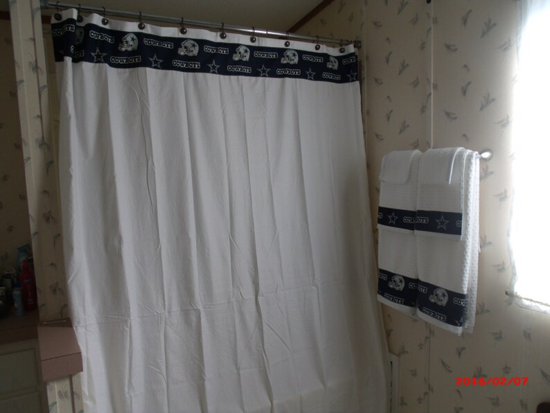 Dallas Cowboys Snower Curtain Father S Day Gift Birthday