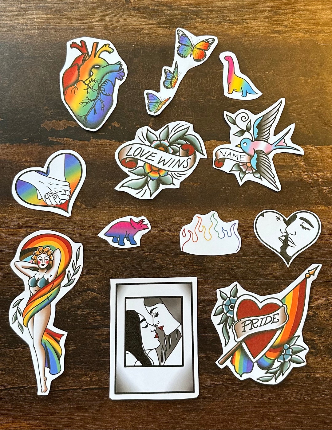 Set of 12 Pride Stickers - Etsy