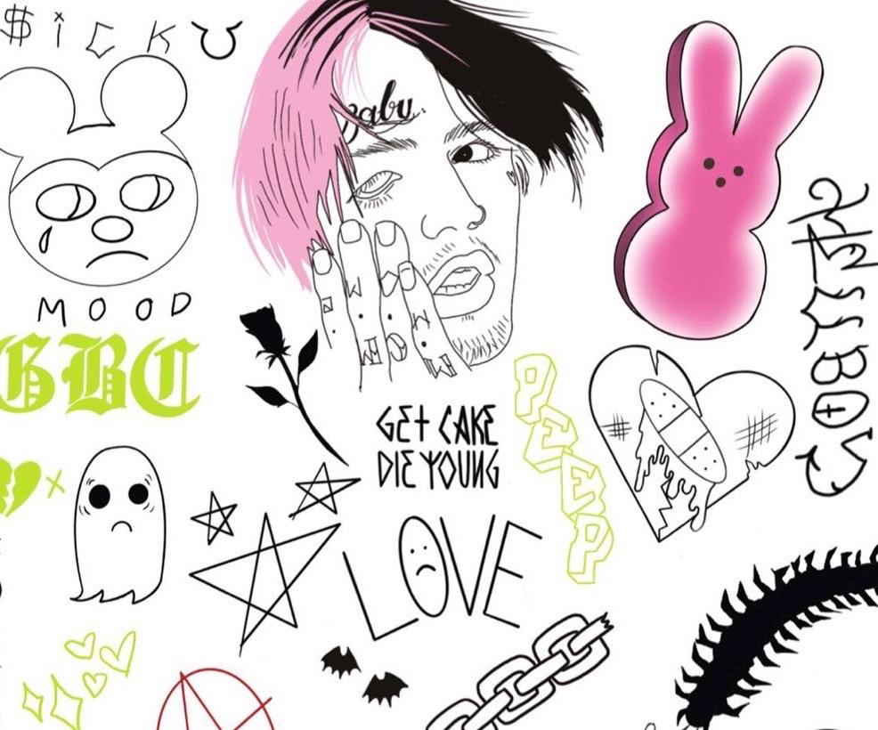Lil peep tattoo - Etsy 日本