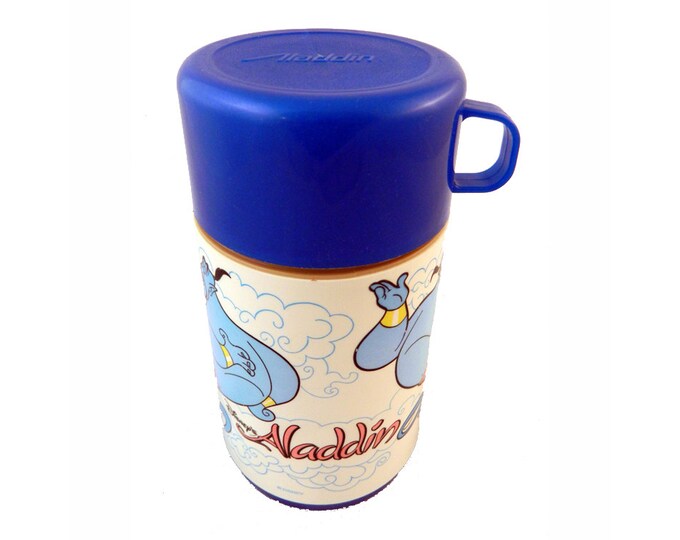 Disney's Aladdin Thermos Vintage Disneys Aladdin Thermos Aladdin Movie