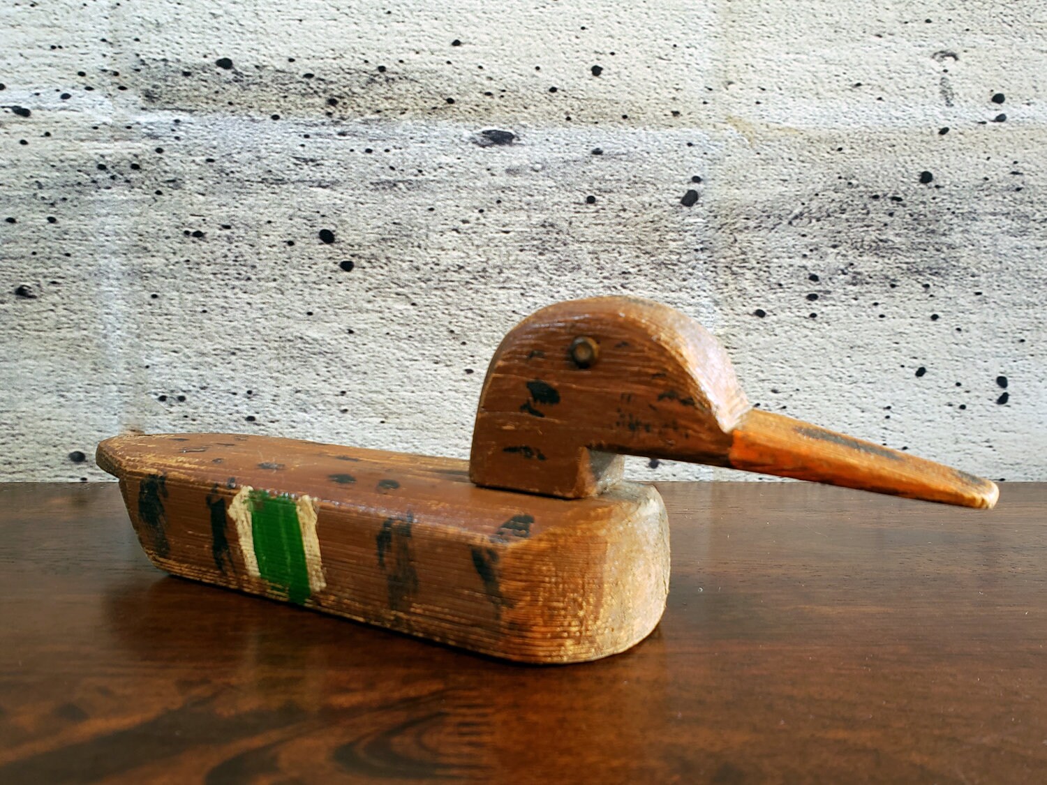 Vintage Wooden Duck Toy Rustic Duck Toy Wood Duck Decoy Etsy