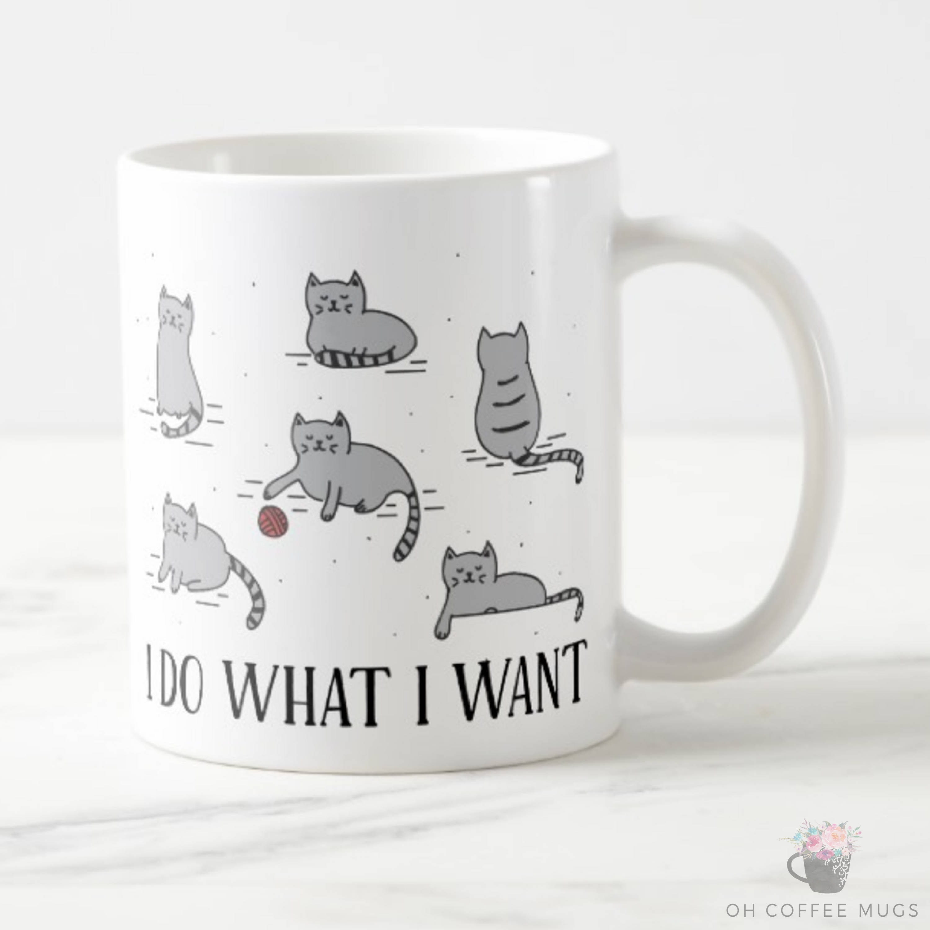 Cat Coffee Mug Cat Lover Gift I Do What I Want Cat Mug Cat Etsy