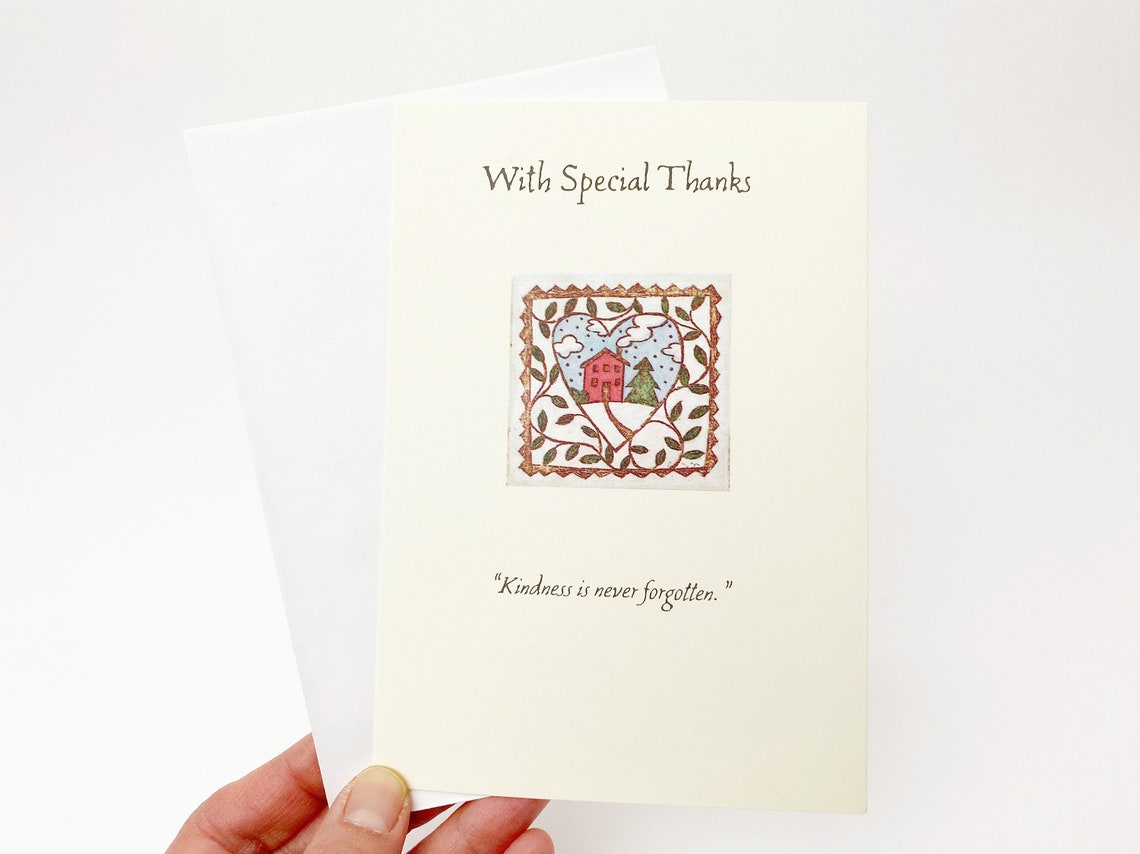 Hallmark Thank You Card With Special Thanks kindness Etsy